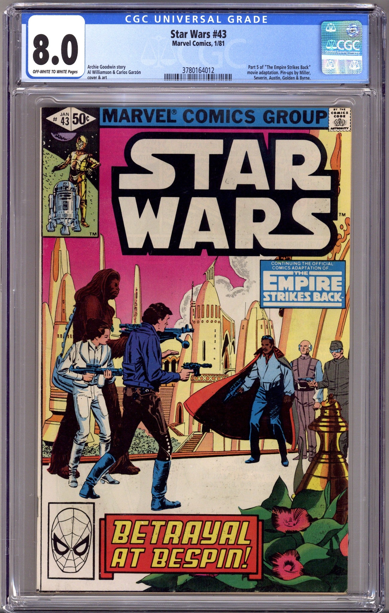 Star Wars Vol 1 43 CGC 8.0 (VF) (1981) 