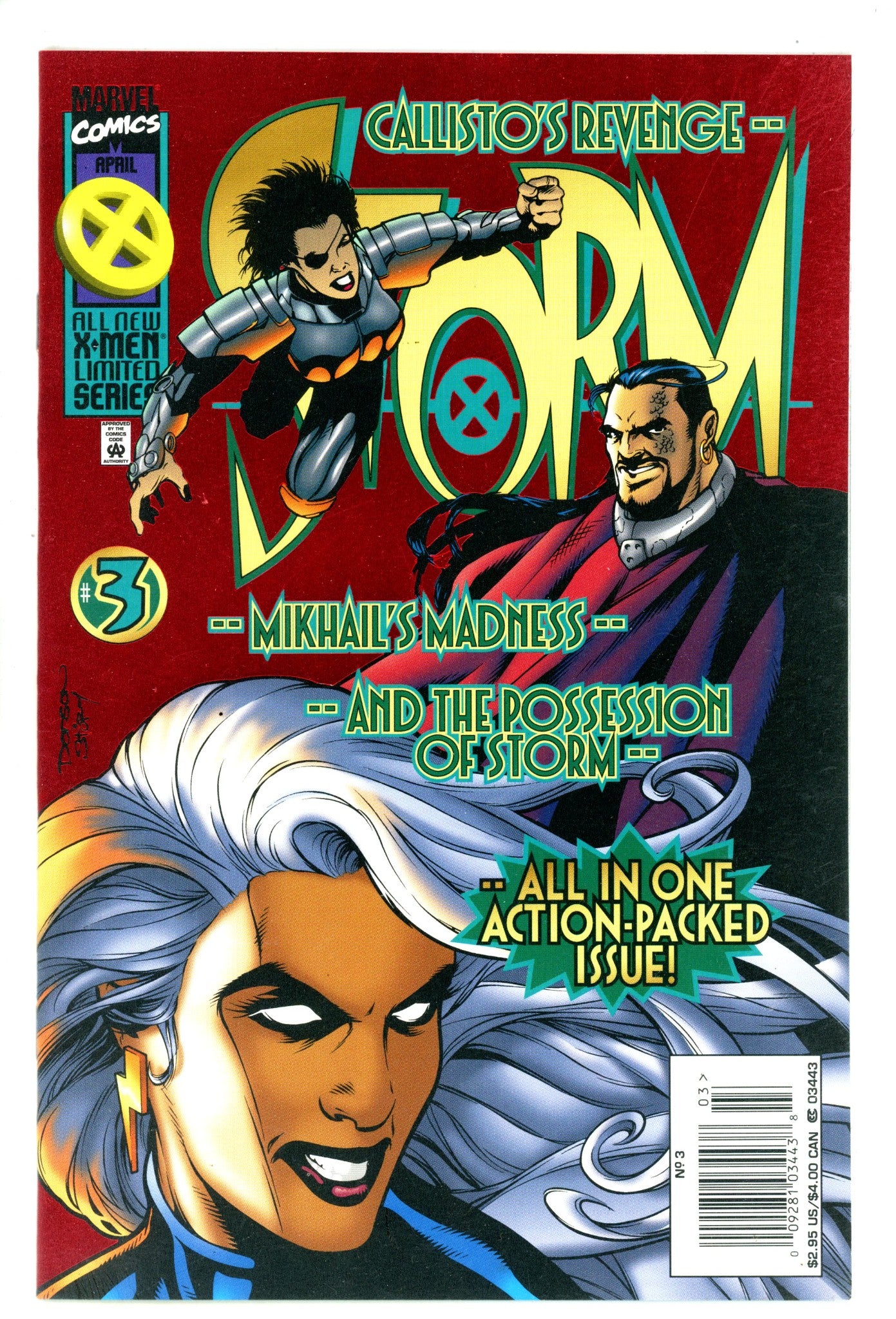 Storm Vol 1 3 High Grade (1996) Newsstand 