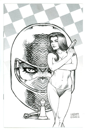 Gun Honey: Blood for Blood 1 High Grade (2022) Linsner B&W Virgin Incentive Variant