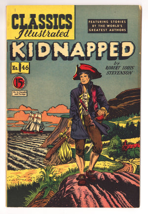 Classics Illustrated 46 HRN47 FN/VF (7.0) Kidnapped (1948) Canadian Edition