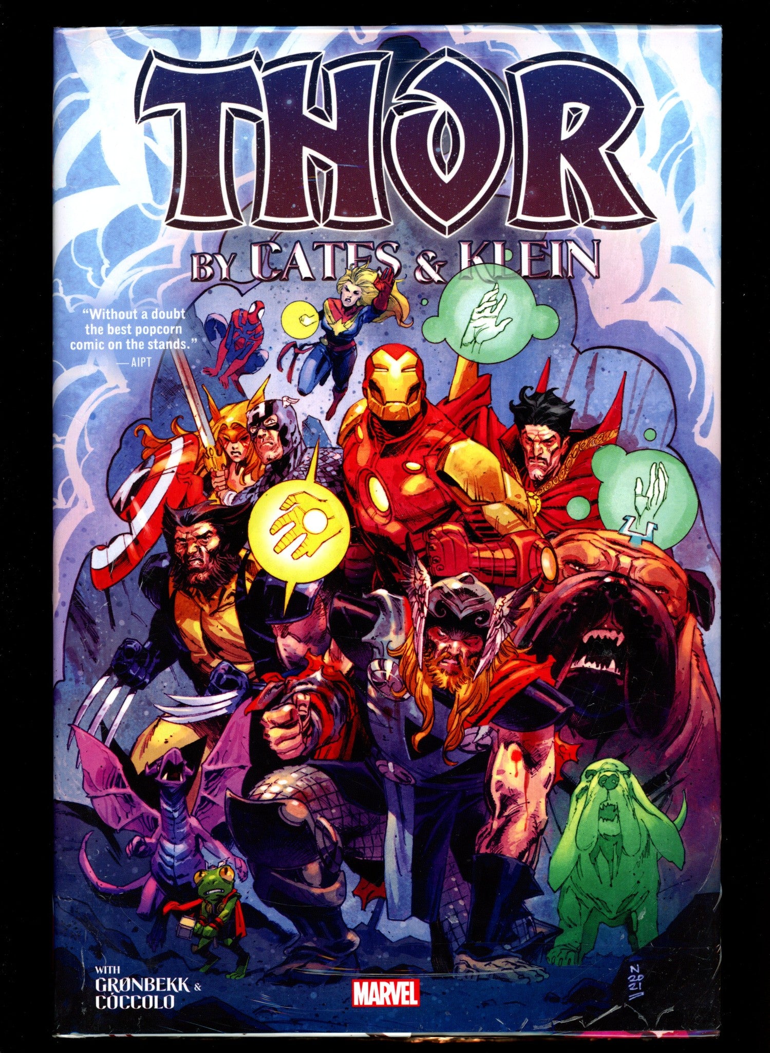Thor By Cates & Klein Omnibus Nic Klein Thor Team-Up Cover [Dm Only]  HC  (2024)