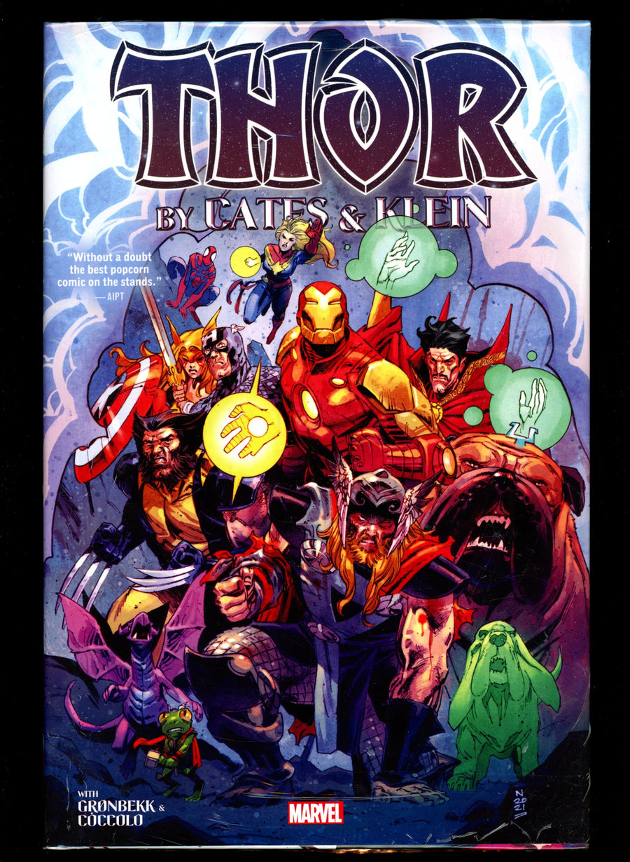 Thor By Cates & Klein Omnibus Nic Klein Thor Team-Up Cover [Dm Only]  HC  (2024)