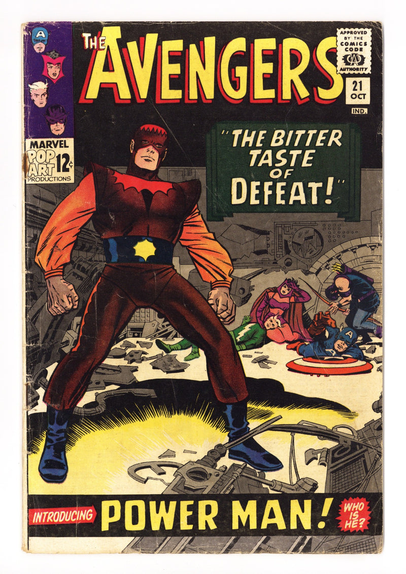 The Avengers Vol 1 21 VG- (3.5) (1965) 