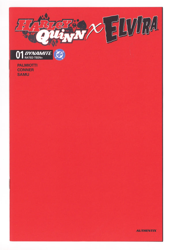 Harley Quinn X Elvira 1 Red Blank Variant (2025)