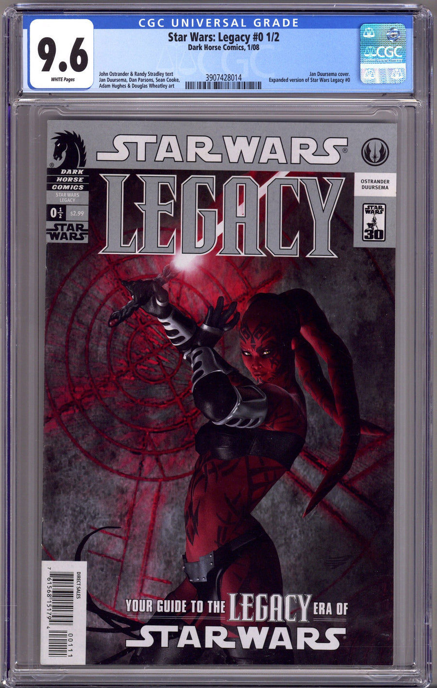 Star Wars: Legacy Vol 1 0 1/2 CGC 9.6 (NM+) (2008) 