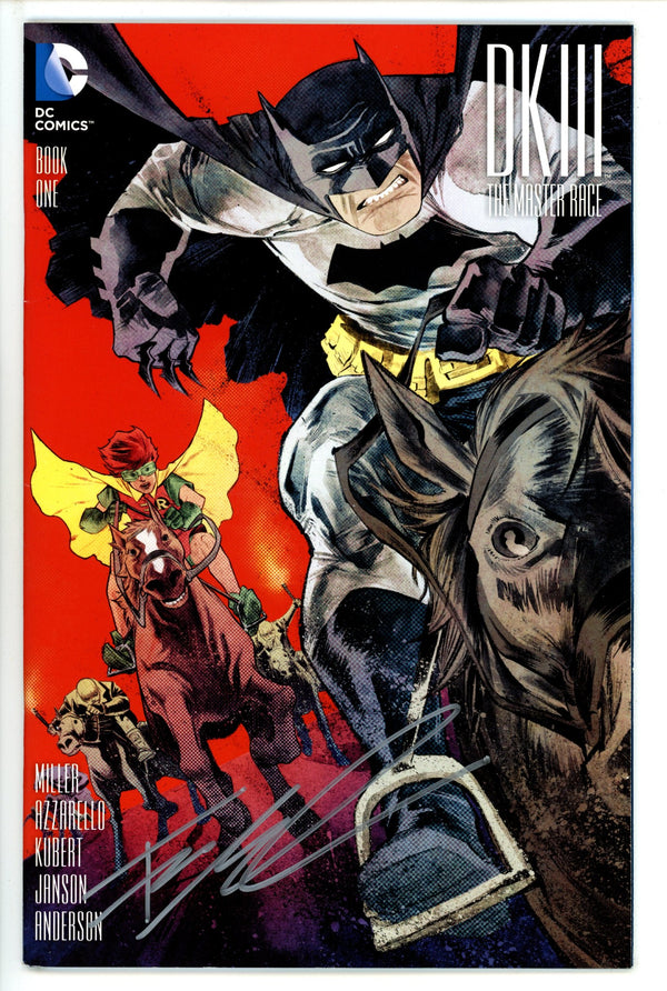Dark Knight III: The Master Race 1 Manapul Exclusive Variant VF Signed Francis Manapul (2015)