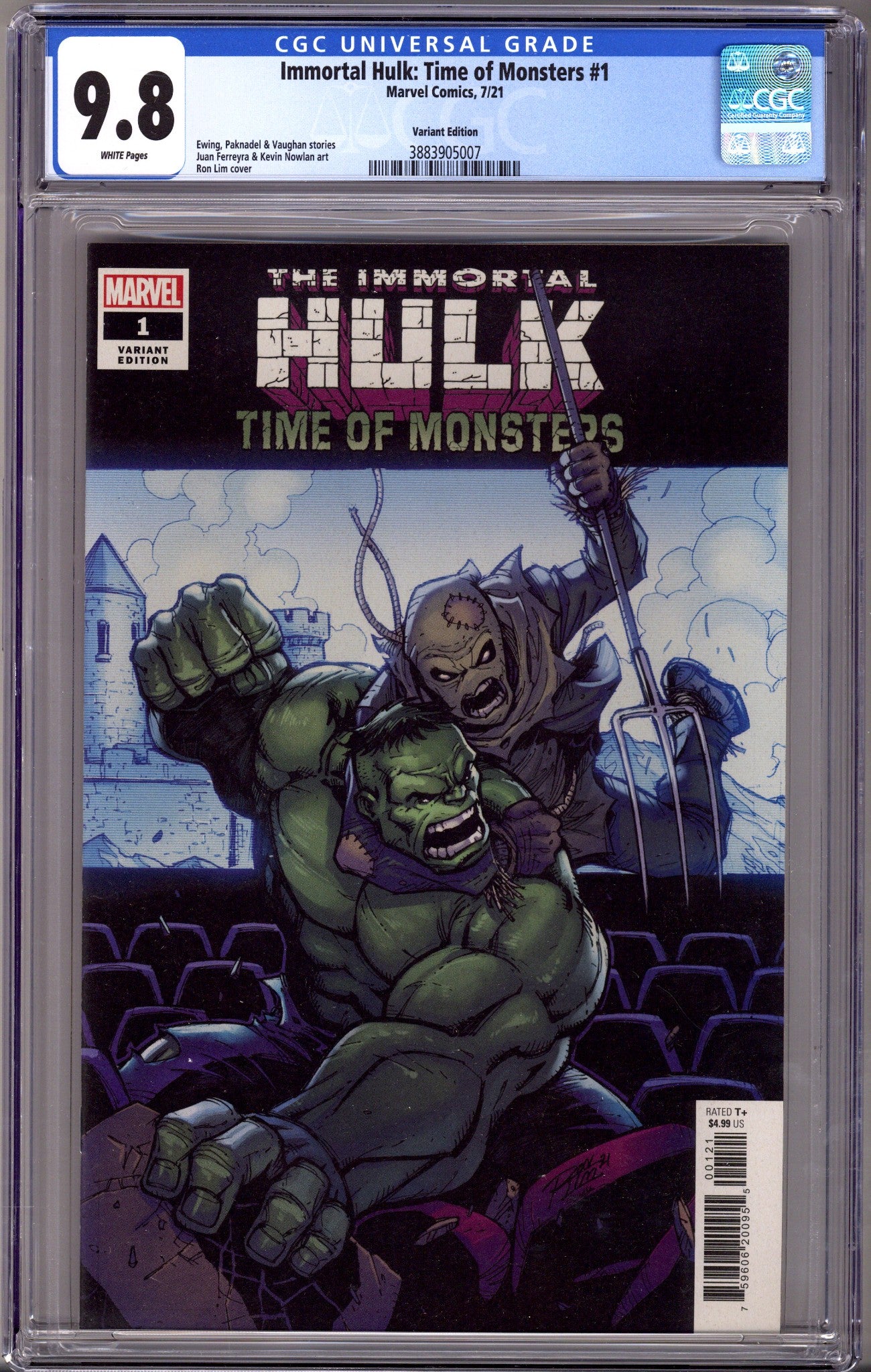 Immortal Hulk: Time of Monsters 1 Lim Variant CGC 9.8 (2021)