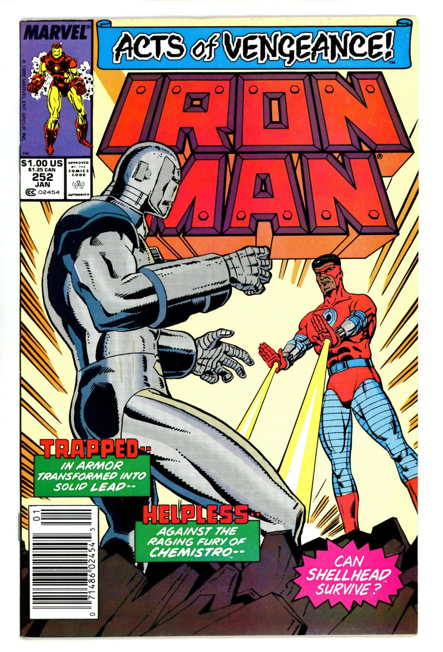 Iron Man Vol 1 252  Mid Grade   (1990)   Newsstand