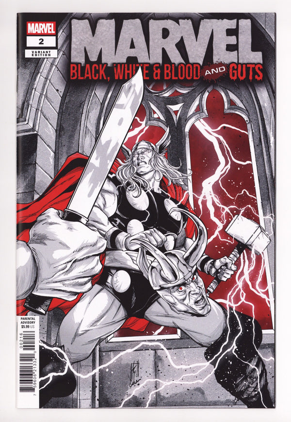 Marvel: Black White & Blood And Guts 2 Caselli Incentive NM- (2025)