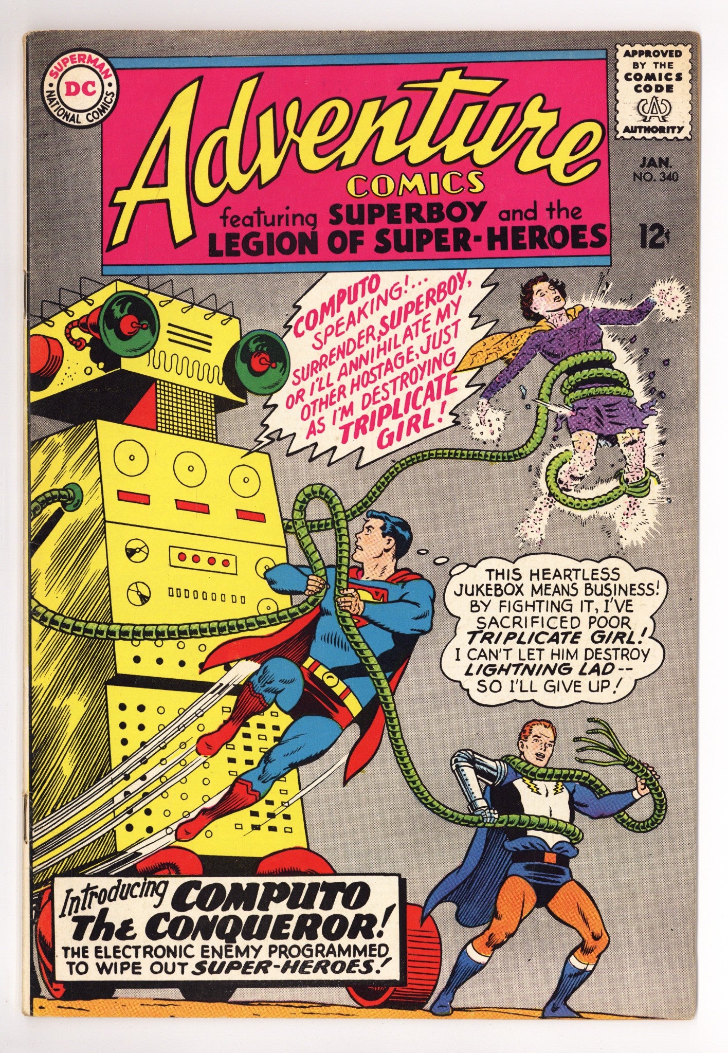 Adventure Comics Vol 1 340 FN- (5.5) (1966) 