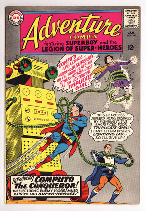 Adventure Comics Vol 1 340 FN- (5.5) (1966)