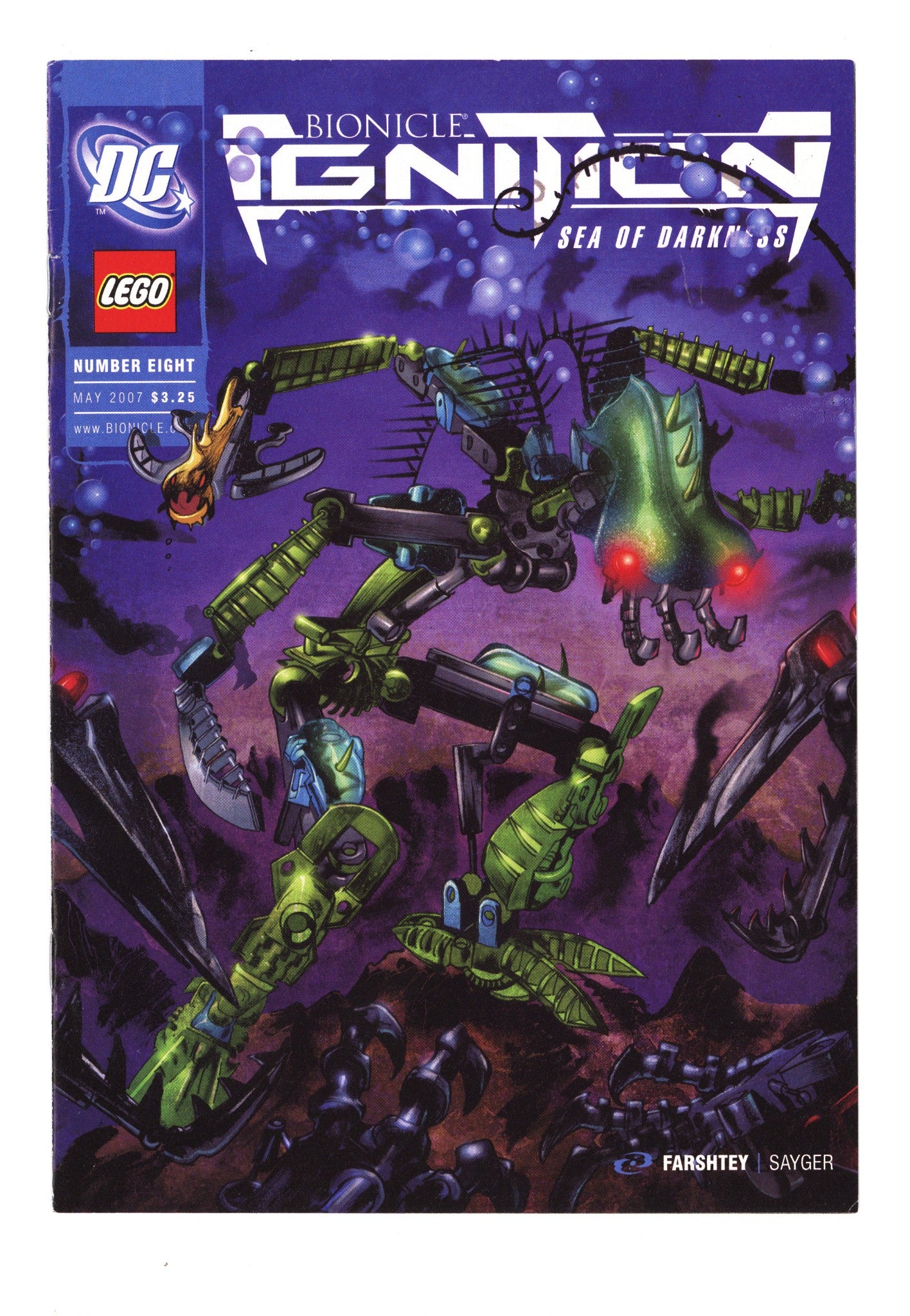 Bionicle Ignition 8 VF- (7.5) (2007) Canadian Price Variant 