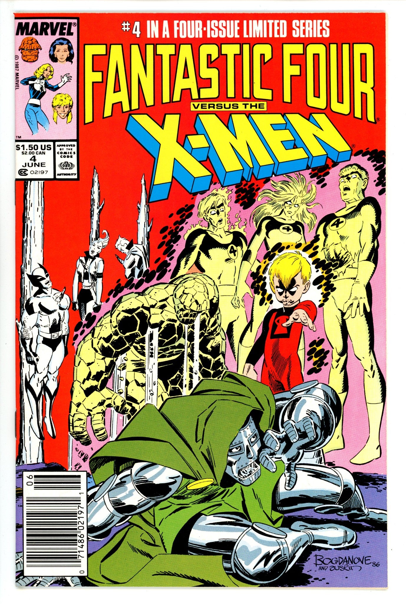 Fantastic Four vs. X-Men 4 Newsstand (1987)
