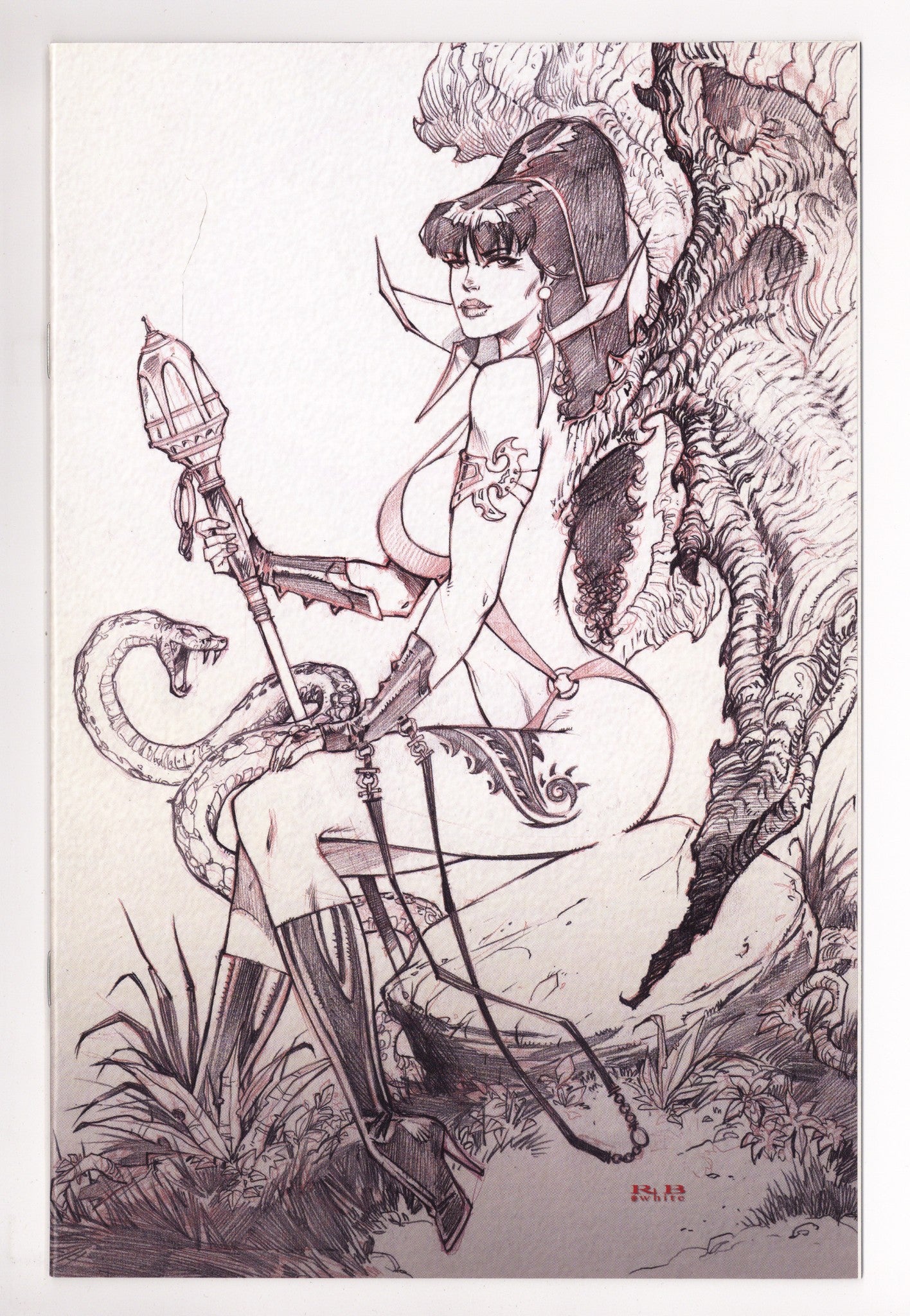 Vampirella Vol 6 22  High Grade   (2021) White B&W Virgin Variant  