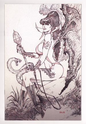 Vampirella Vol 6 22  High Grade   (2021) White B&W Virgin Variant