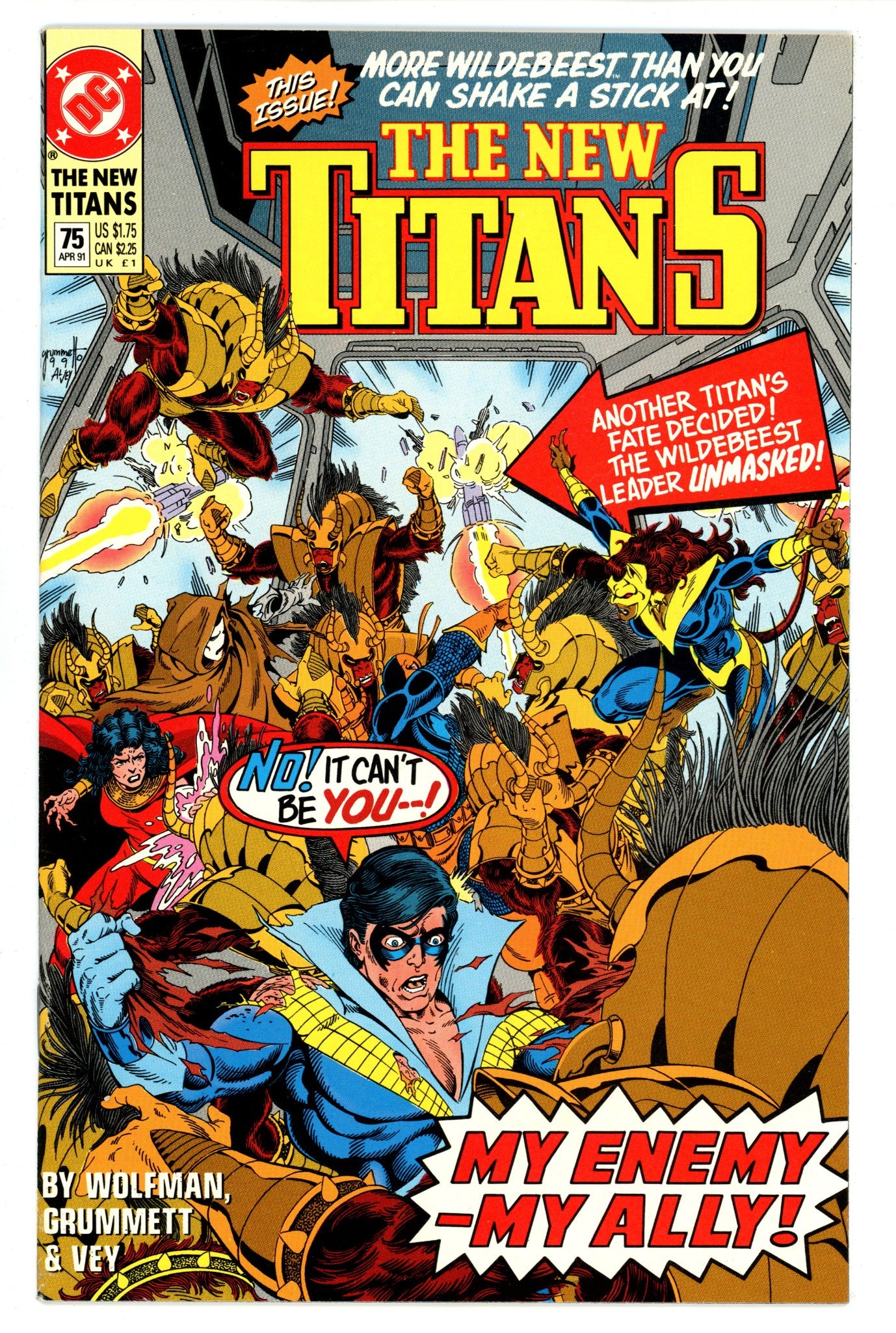 The New Titans 75 High Grade (1991) 