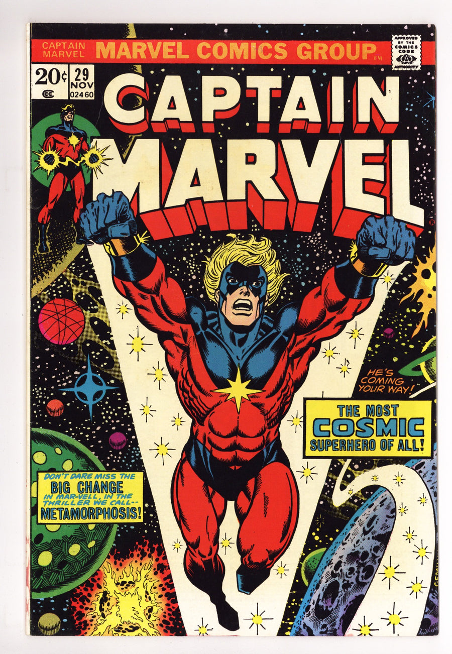 Captain Marvel Vol 1 29 FN- (5.5) (1973) 