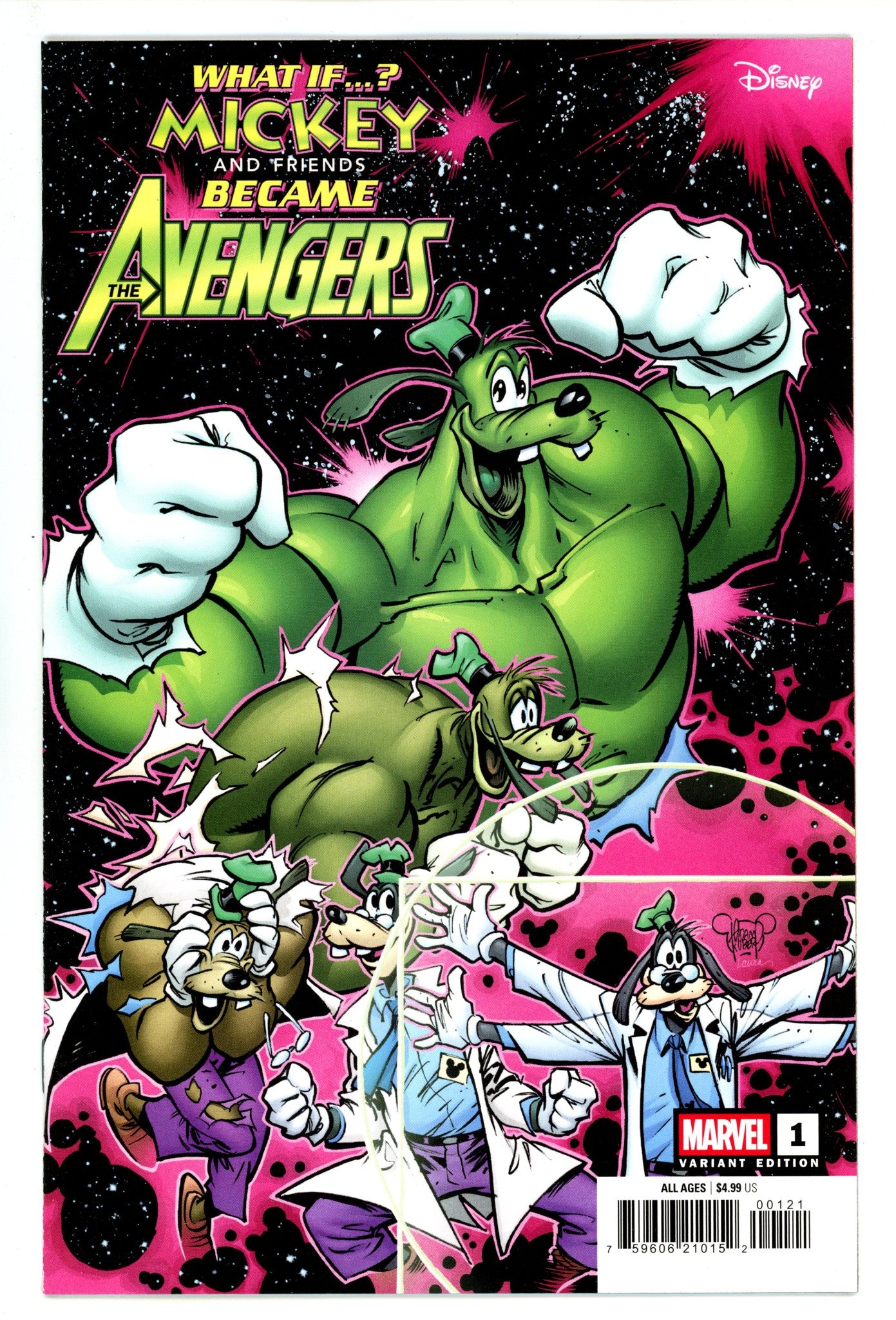 What If Mickey & Friends Became Avengers 1 Kubert Variant (2025)