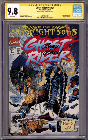 Ghost Rider Vol 2 31 CGC 9.8 (NM/M)   (1992)        Signed x1 Cover Andy Kubert