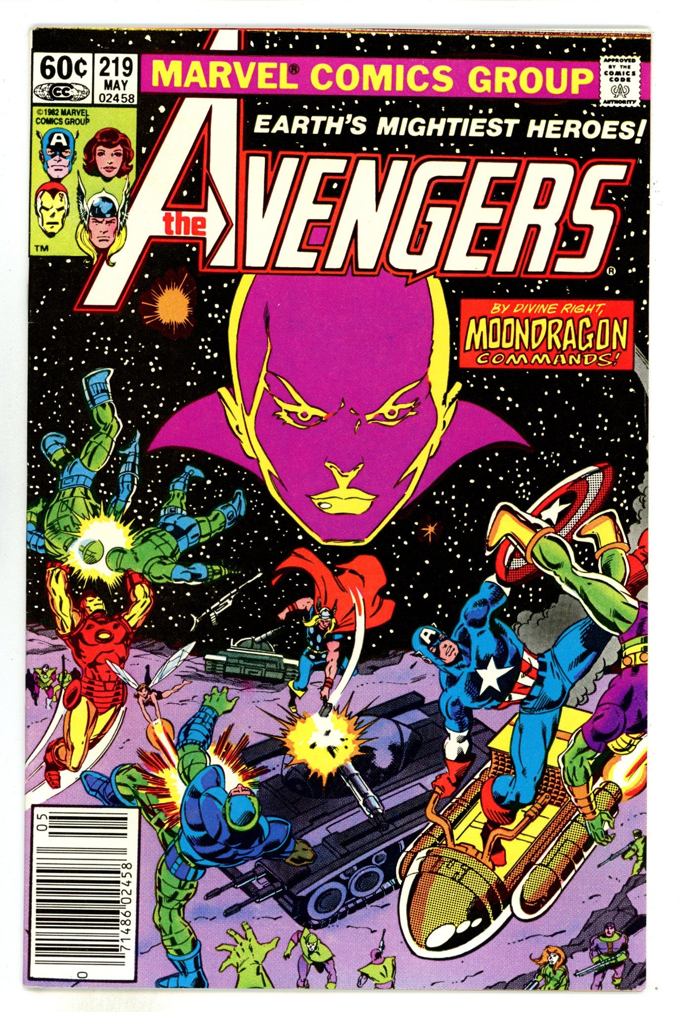 The Avengers Vol 1 219 High Grade (1982) Newsstand 