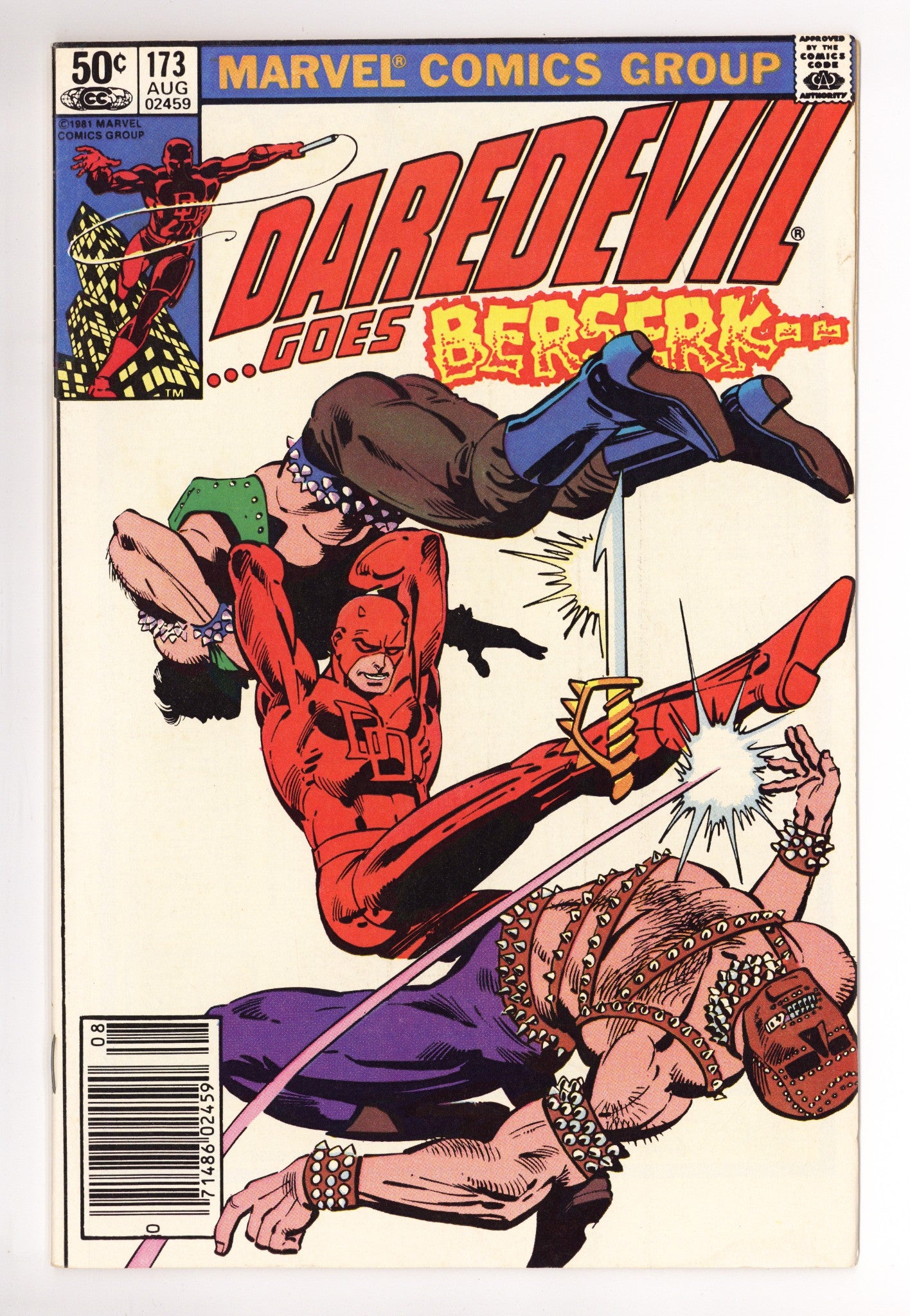 Daredevil Vol 1 173 VG+ (4.5) (1981) Newsstand 