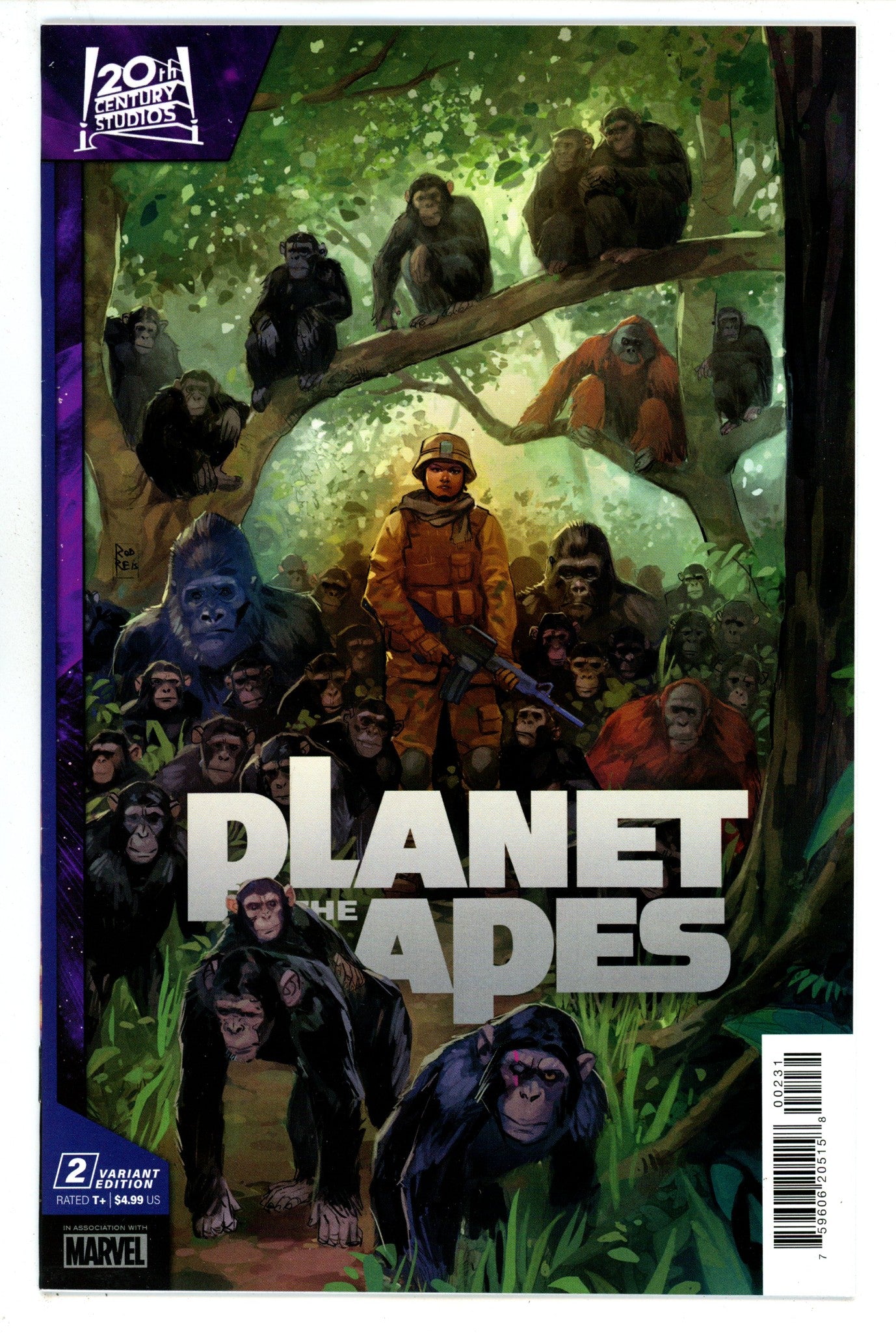 Planet of the Apes Vol 2 2 High Grade (2023) Reis Variant 