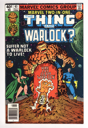 Marvel Two-in-One Vol 1 63 Mid Grade (1980) Newsstand