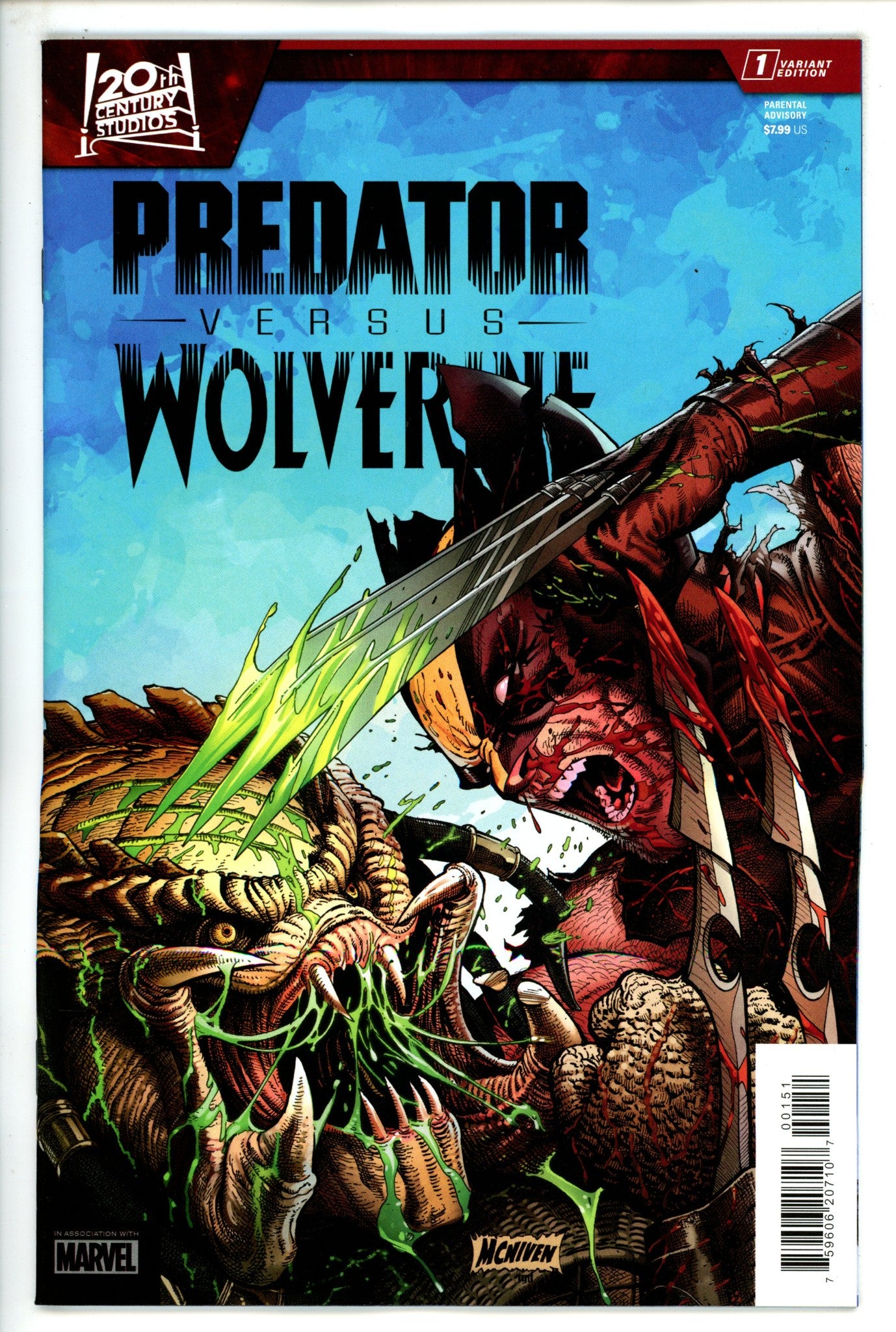 Predator Vs Wolverine 1 Mcniven Variant (2023)