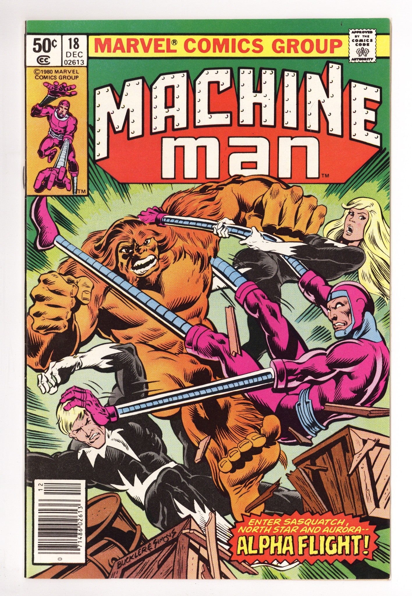 Machine Man Vol 1 18 Mid Grade (1980) Newsstand 