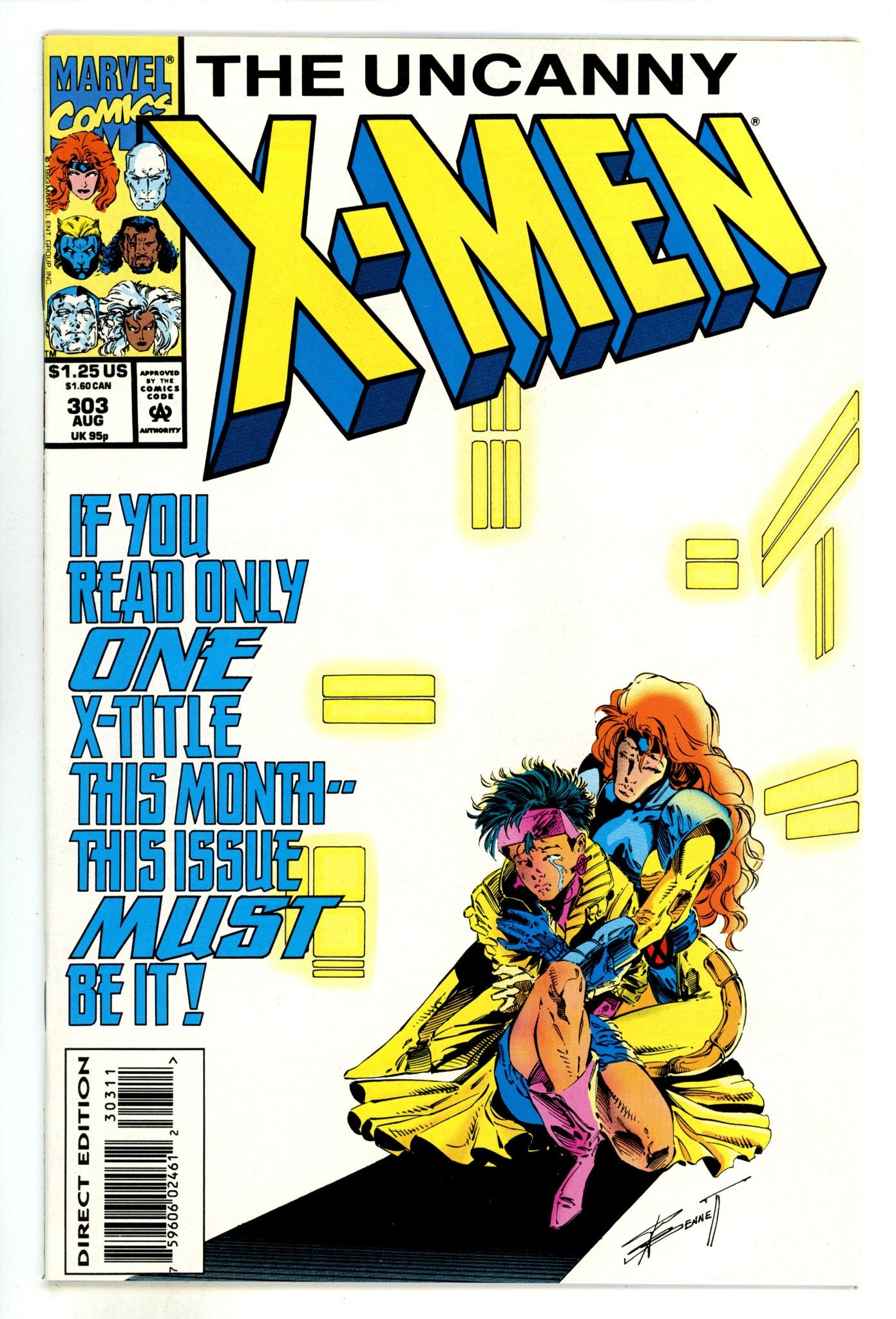 The Uncanny X-Men Vol 1 303  High Grade  (1993)  