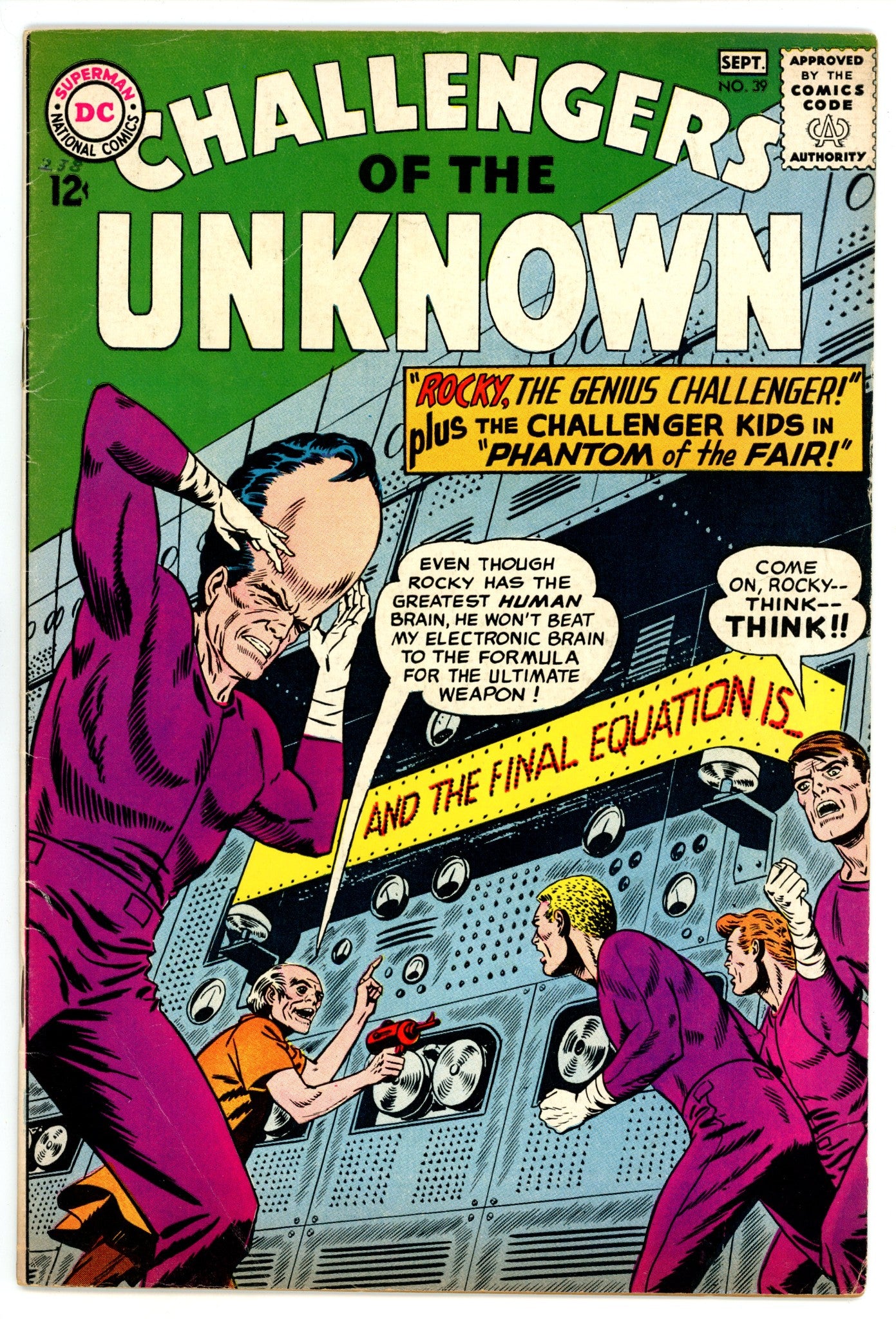 Challengers of the Unknown Vol 1 39 FN- (5.5) (1964) 
