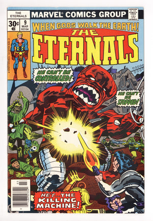 The Eternals Vol 1 9 Mid Grade (1977)