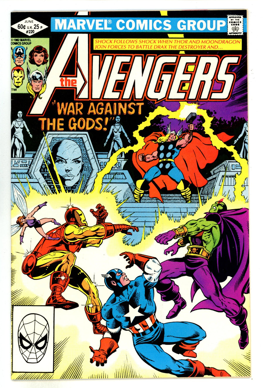 The Avengers Vol 1 220 High Grade (1982) 