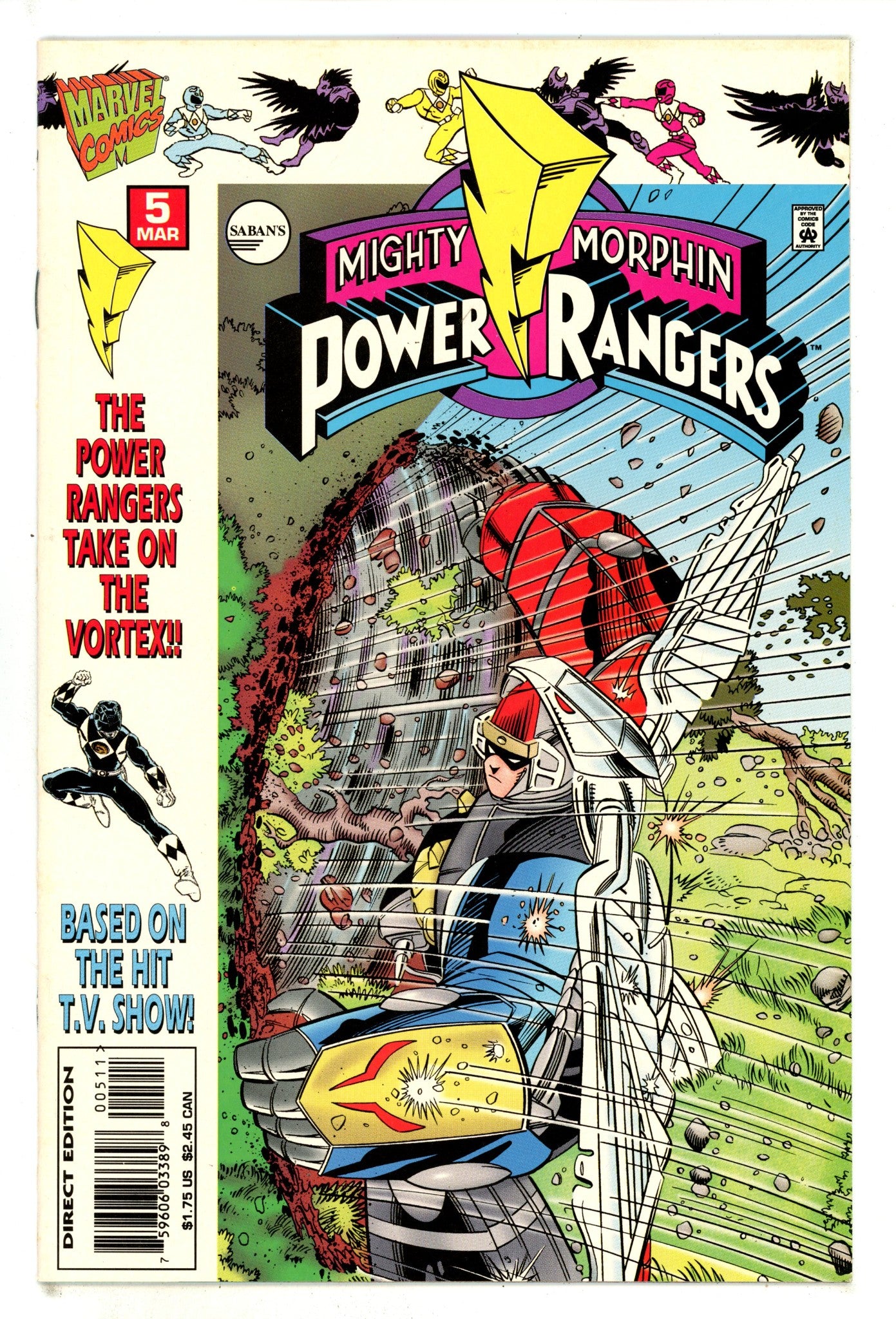 Saban's Mighty Morphin Power Rangers: Ninja Rangers/VR Troopers 5 VF+ (8.5) (1996) 