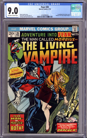 Fear 20 CGC 9.0 (VF/NM) (1974)