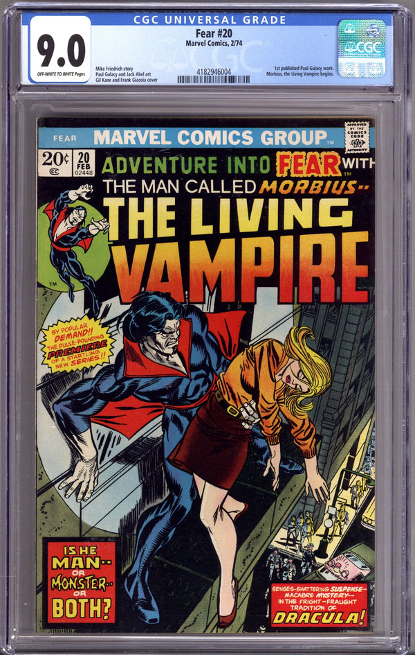 Fear 20 CGC 9.0 (VF/NM) (1974)