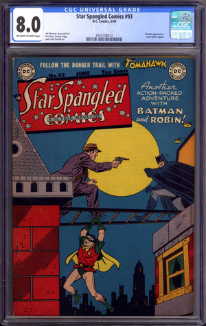 Star Spangled Comics Vol 1 93 CGC 8.0 (VF) (1949)