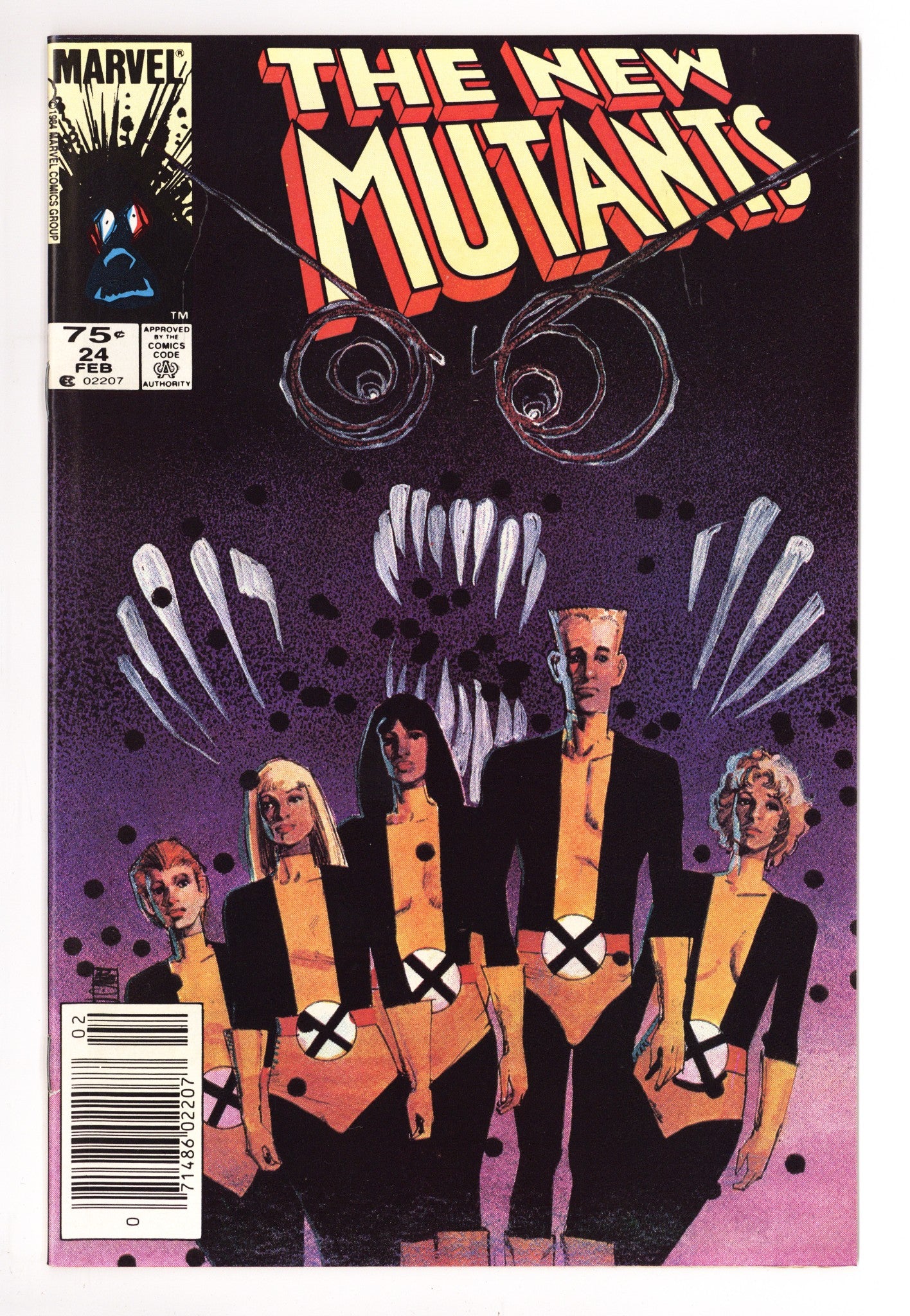 The New Mutants Vol 1 24 NM- (9.2) (1985) Canadian Price Variant 