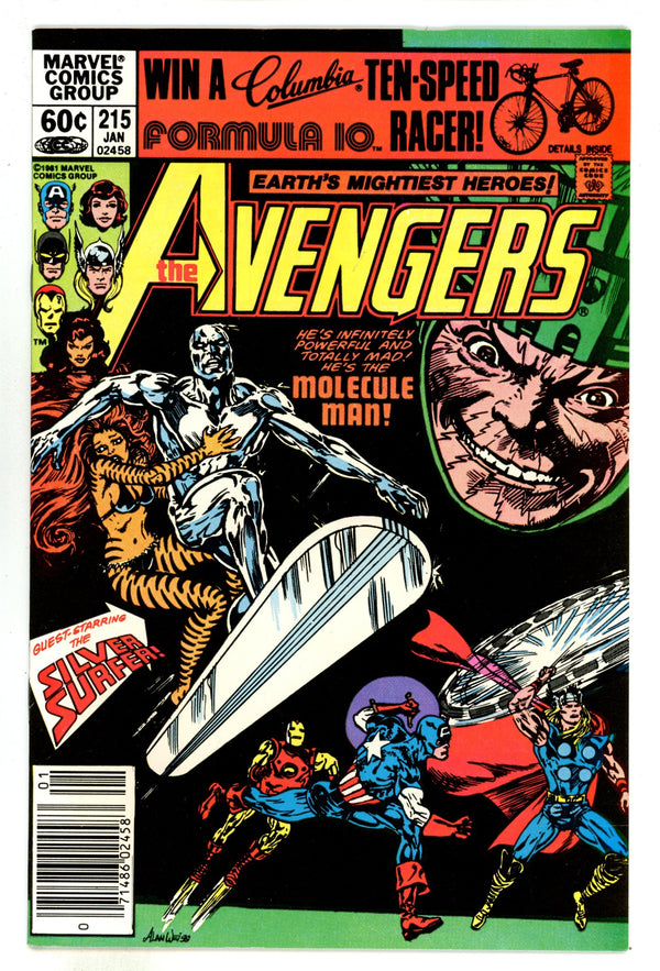 The Avengers Vol 1 215 High Grade (1982) Newsstand