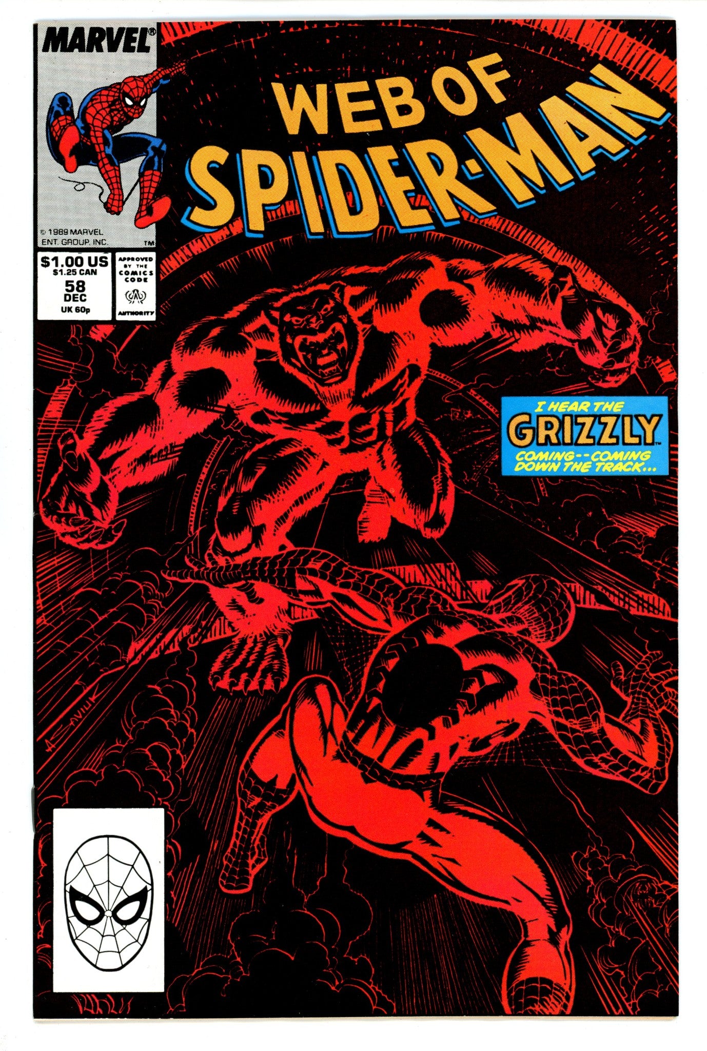 Web of Spider-Man Vol 1 58High Grade(1989)