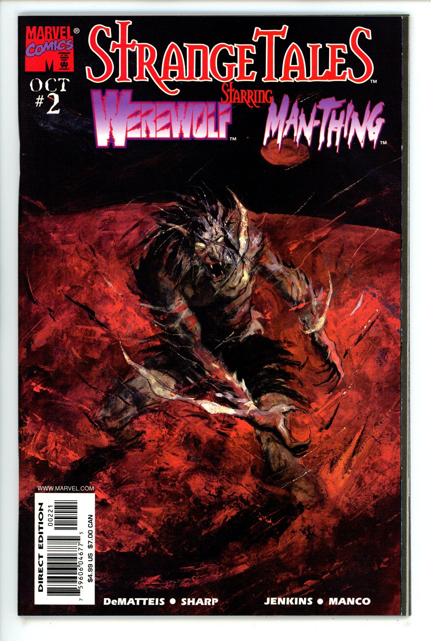 Strange Tales Vol 4 2 NM- (9.2) (1998) Pratt Variant 