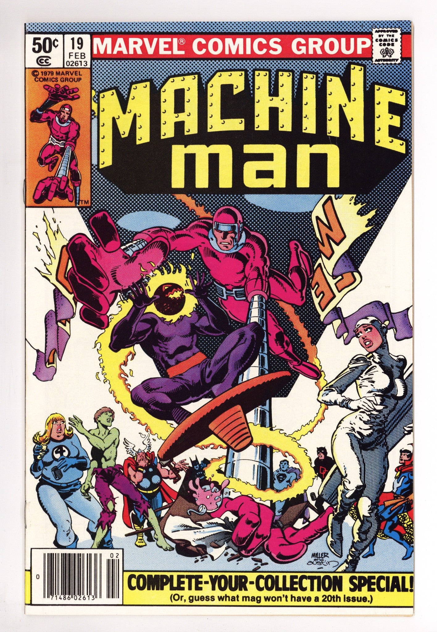 Machine Man Vol 1 19 VF (8.0) (1981) Newsstand 