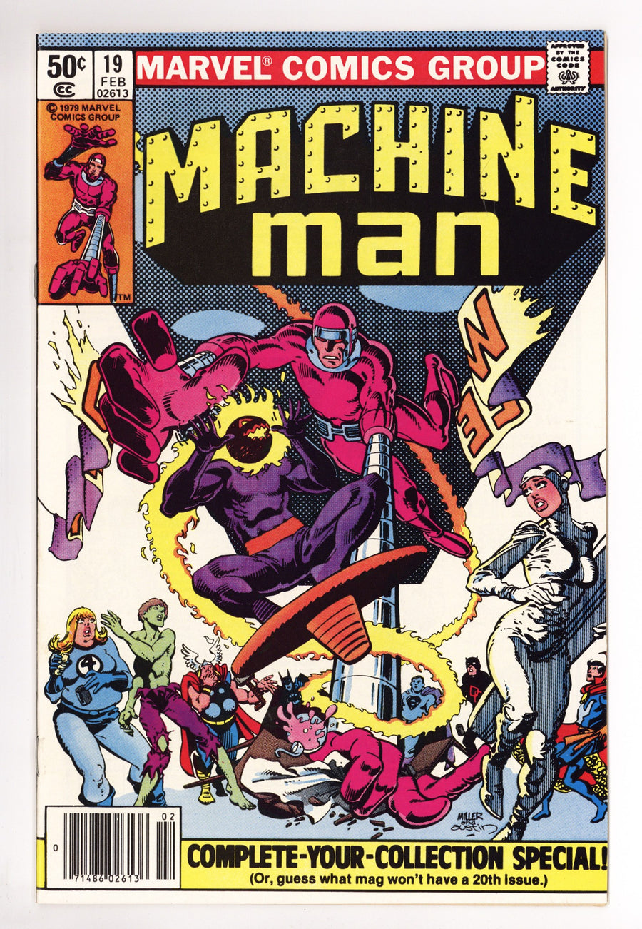 Machine Man Vol 1 19 VF (8.0) (1981) Newsstand 