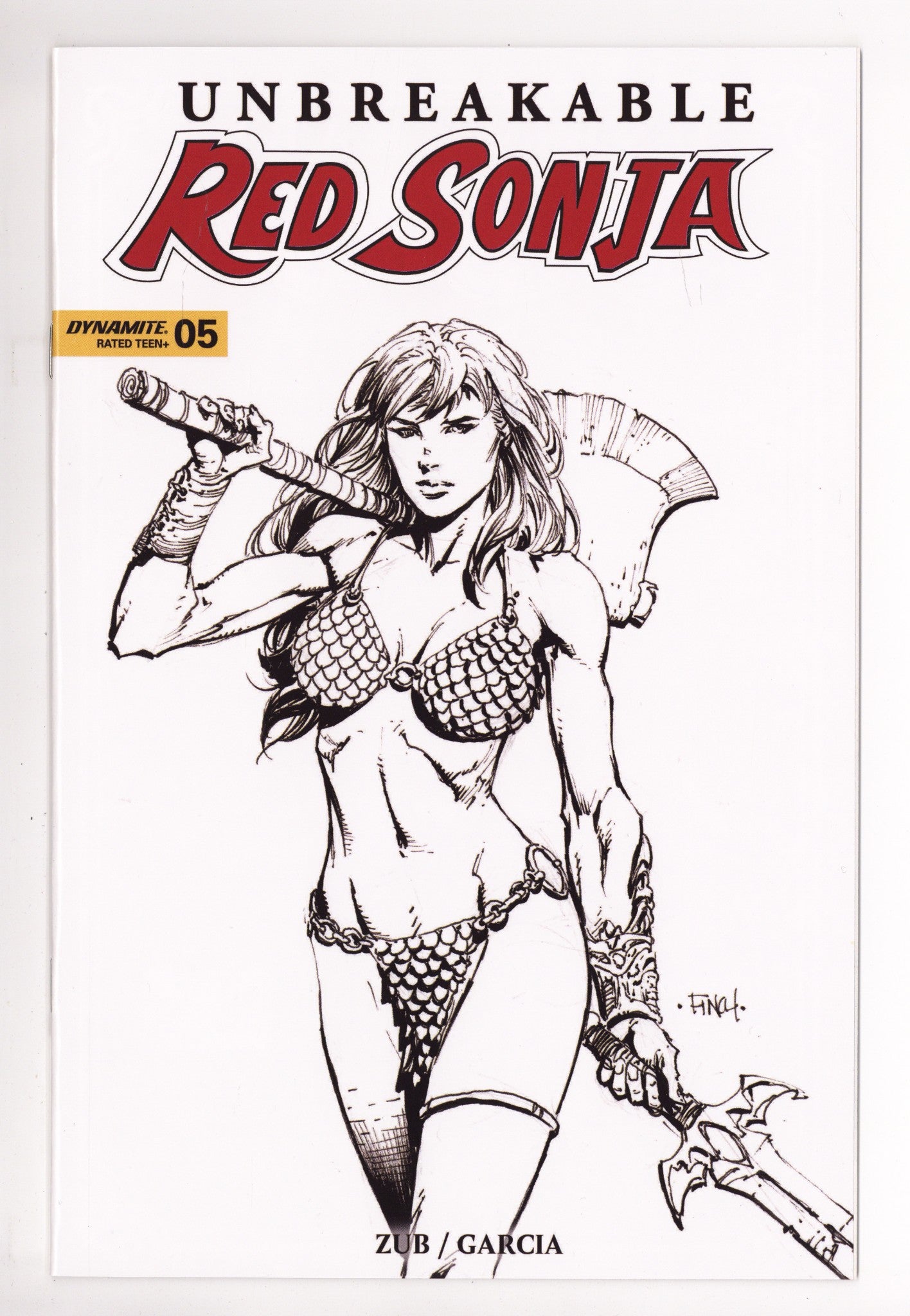 Unbreakable Red Sonja   5  High Grade   (2023) Finch     Variant  