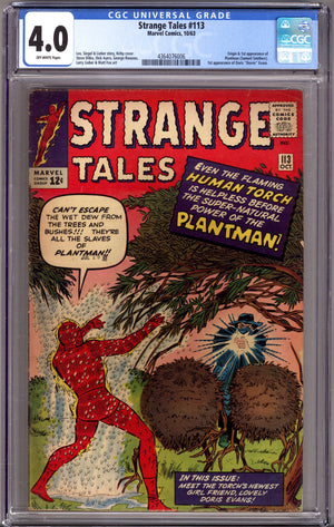 Strange Tales Vol 1 113 CGC 4.0 (VG) (1963)