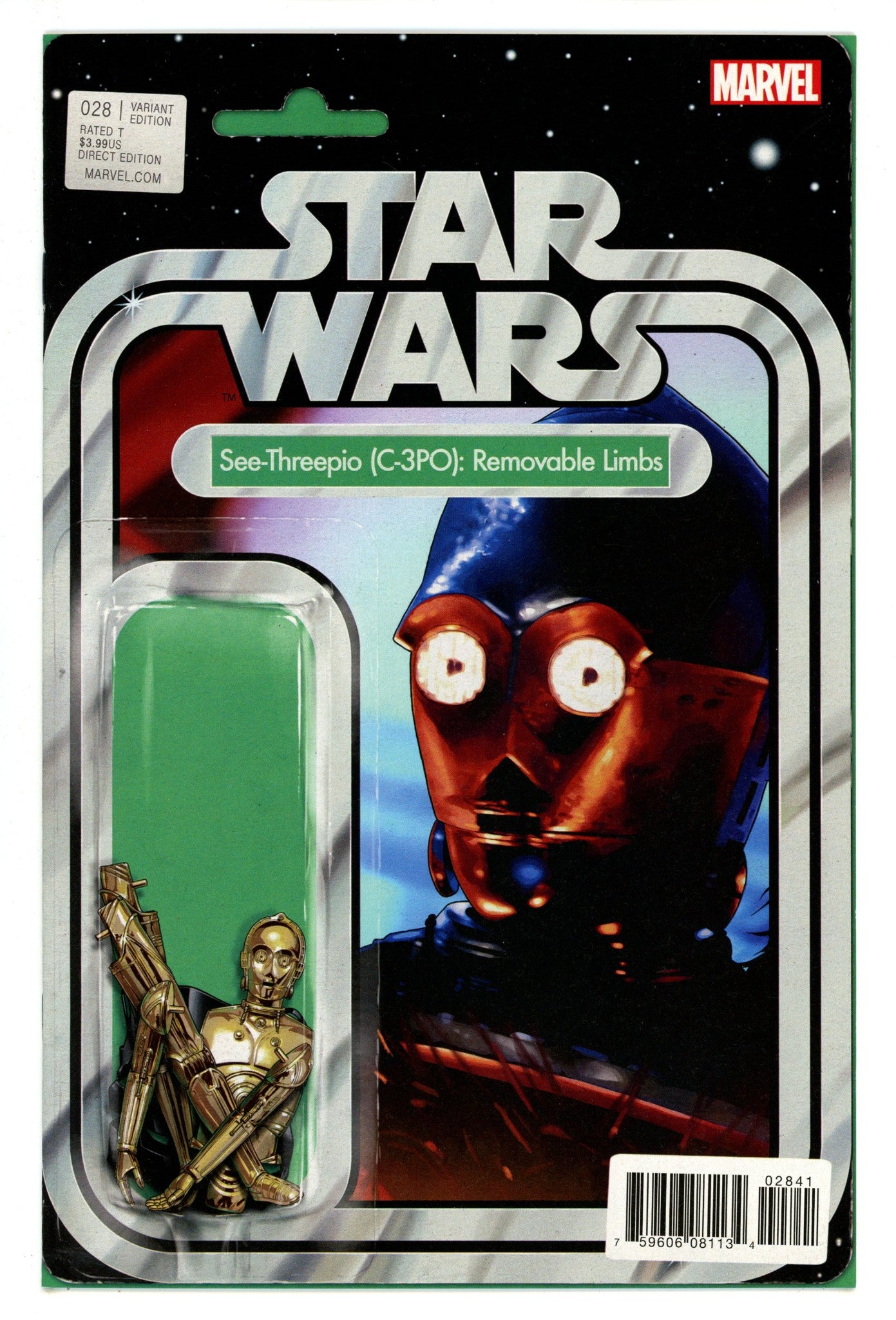 Star Wars Vol 2 28 NM- (9.2) (2017) Christopher Action Figure Variant 