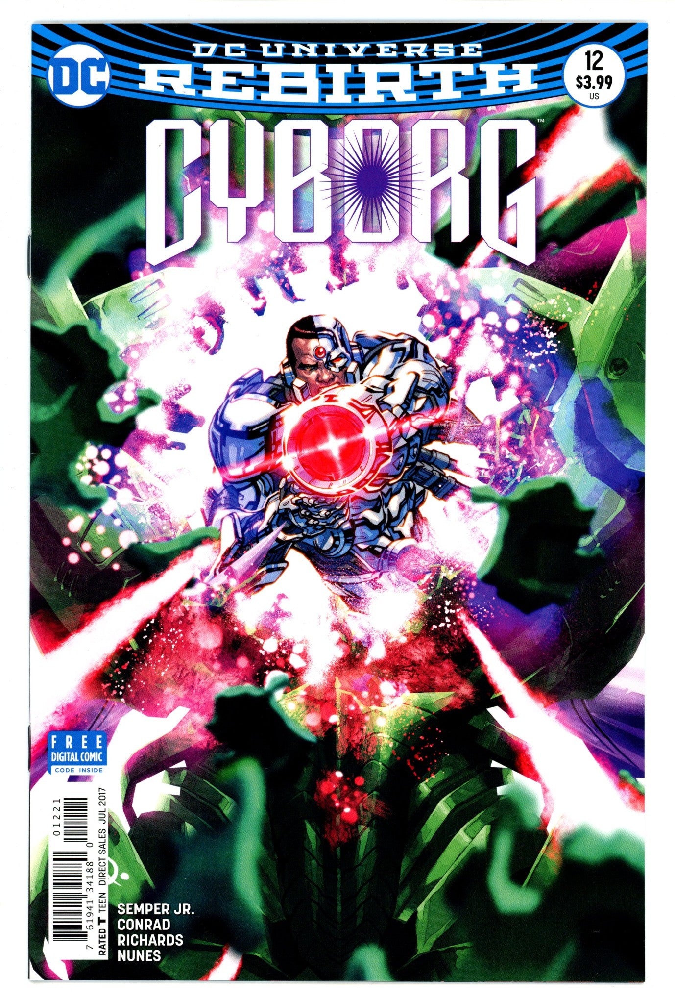 Cyborg Vol 2 12 High Grade (2017) D'Anda Variant 