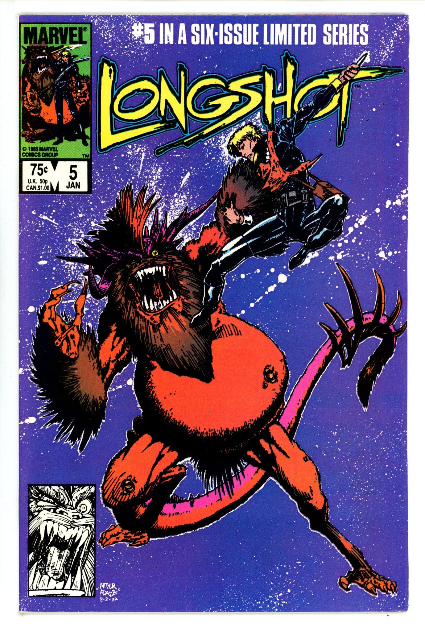 Longshot Vol 1 5 VF (1986)