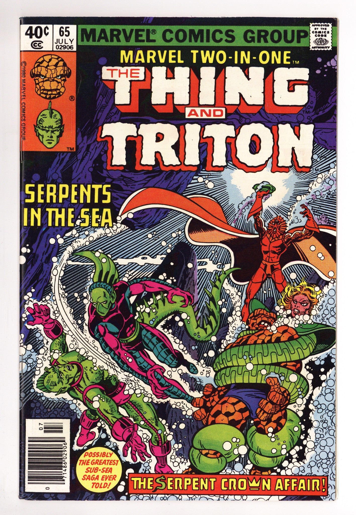 Marvel Two-in-One Vol 1 65 Mid Grade (1980) Newsstand 