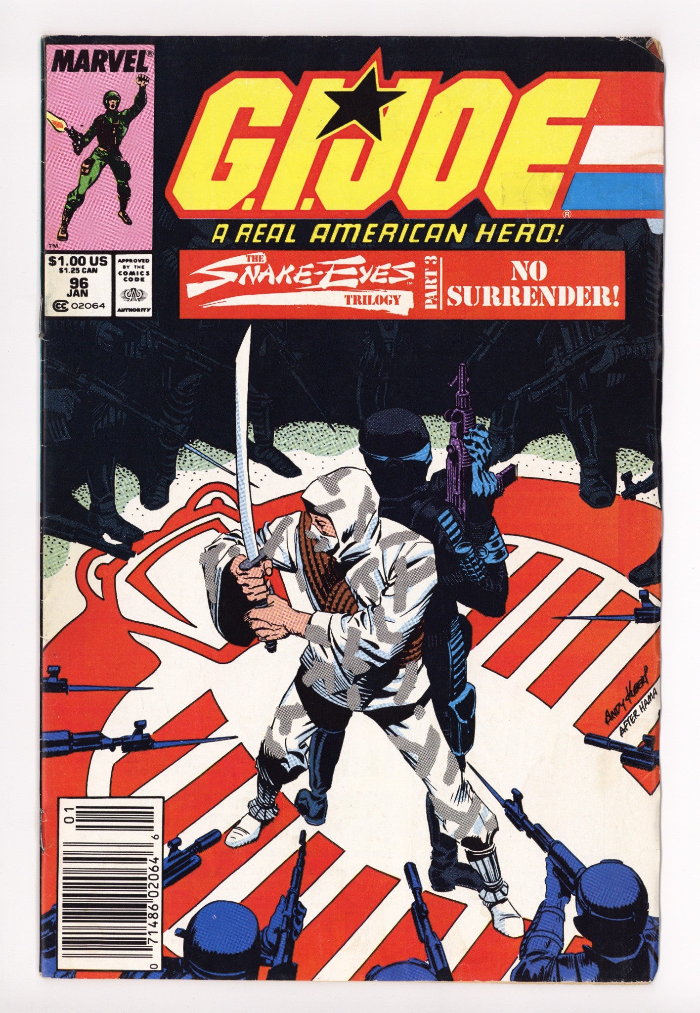 G.I. Joe, A Real American Hero 96 Mid Grade (1990) Newsstand 